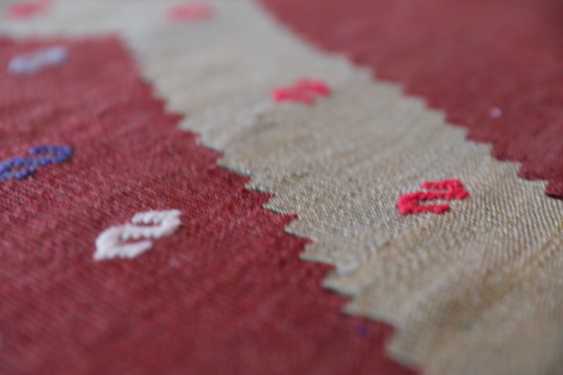 Vintage Turkish rug in a living room setting, pile rug, Turkish rug, vintage rug, portland, rug shop, bright colors, wild shaman, soft rug, bold color, Portland, Oregon, rug store, rug shop, local shop, antique rug