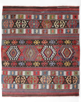 Vintage Manisa Karakecili Kilim Rug 5'10"x7'9"