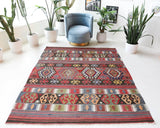 Vintage Manisa Karakecili Kilim Rug 5'10"x7'9"