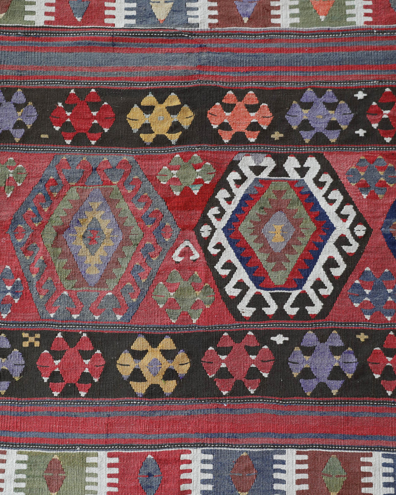 Vintage Manisa Karakecili Kilim Rug 5'10"x7'9"