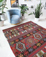 Vintage Manisa Karakecili Kilim Rug 5'10"x7'9"