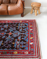 Vintage Turkish rug in a living room setting, Area rug in a living room setting, pile rug, Turkish rug, modern rug, customizable rug, portland, rug shop, bright colors, wild shaman, soft rug, bold color, Portland, Oregon, rug store, rug shop, local shop, made in Turkey