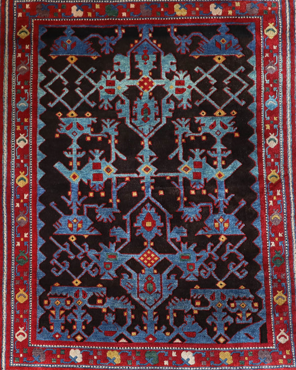Vintage Turkish rug in a living room setting, Area rug in a living room setting, pile rug, Turkish rug, modern rug, customizable rug, portland, rug shop, bright colors, wild shaman, soft rug, bold color, Portland, Oregon, rug store, rug shop, local shop, made in Turkey