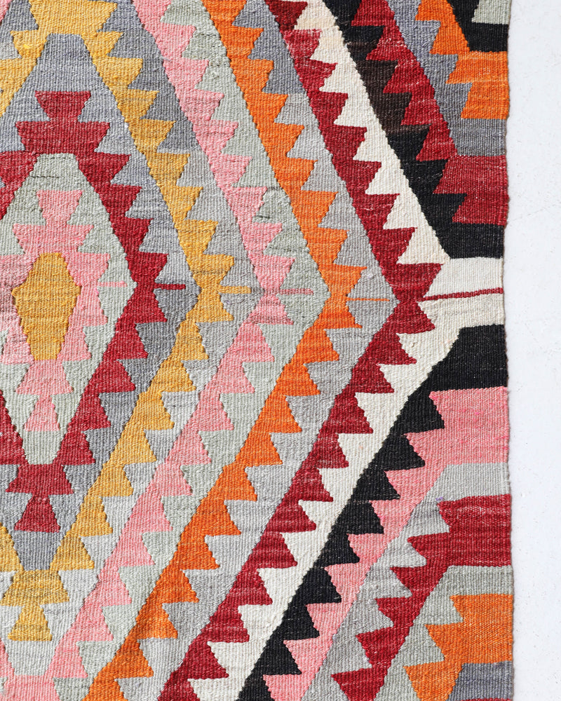 Vintage Antalya Kilim Rug 6'5"x9'
