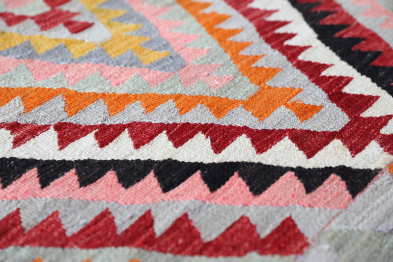 Vintage Antalya Kilim Rug 6'5"x9'