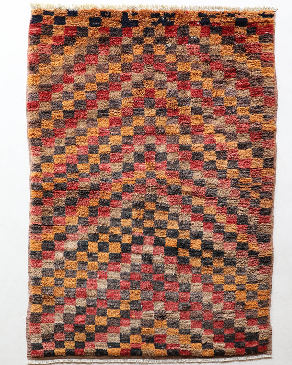 Vintage Turkish rug in living room setting, old rug, antique rug, pastel colors, faded colors, Turkish rug, vintage rug, soft rug, Portland, Oregon, rug store, rug shop, local shop