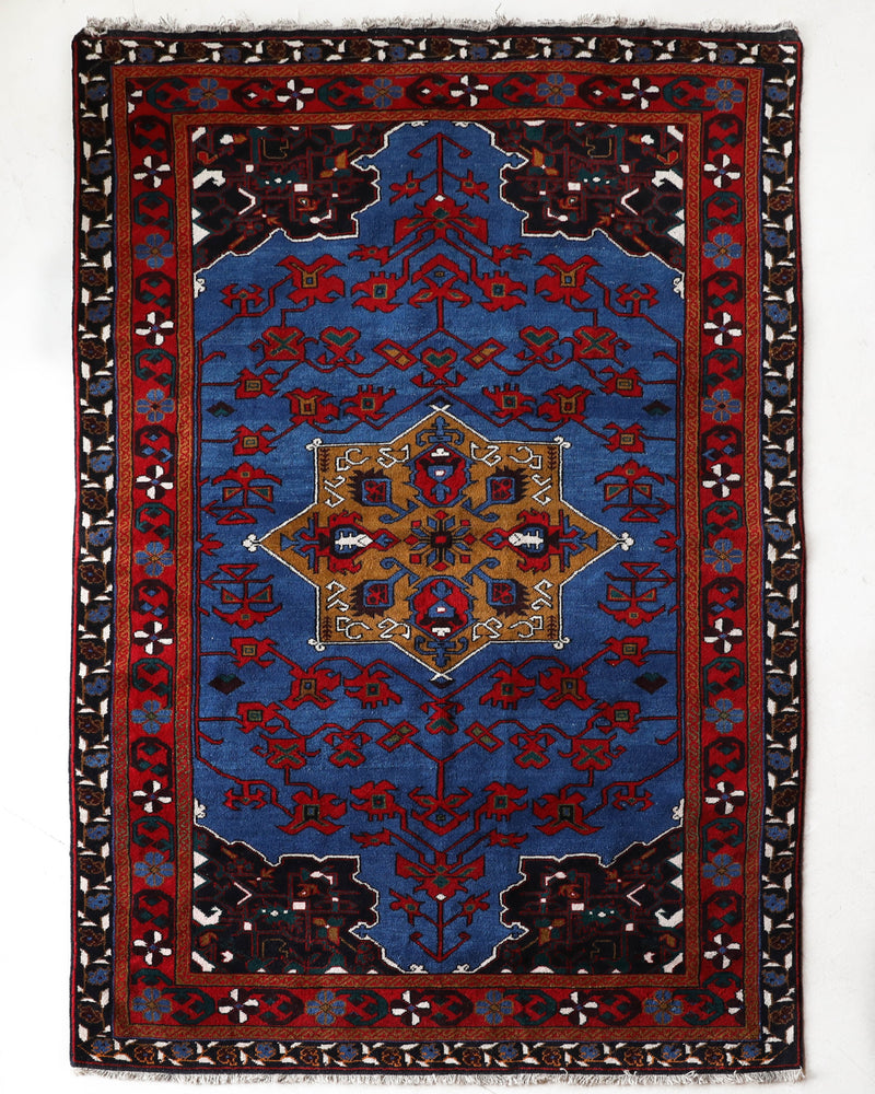 Vintage Turkish rug in a living room setting, Area rug in a living room setting, pile rug, Turkish rug, custom rug, modern rug, portland, rug shop, bright colors, wild shaman, soft rug, bold color, Portland, Oregon, rug store, rug shop, local shop