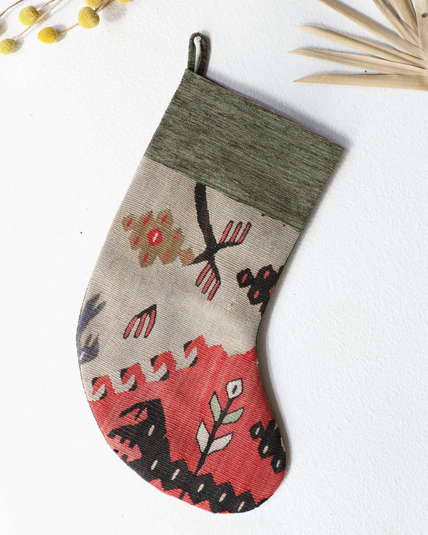 Christmas Stocking, kilim Christmas stocking, gif tables, holiday gift ideas, rug shop, Portland, Oregon, home accessories, kilim accessories, rug accessories,  Christmas gift ideas