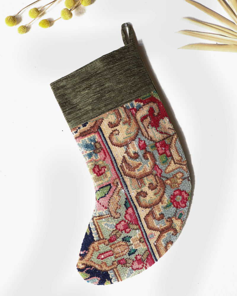 Christmas Stocking, kilim Christmas stocking, gif tables, holiday gift ideas, rug shop, Portland, Oregon, home accessories, kilim accessories, rug accessories,  Christmas gift ideas