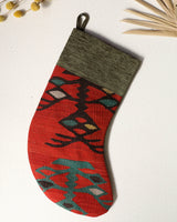 Christmas Stocking, kilim Christmas stocking, gif tables, holiday gift ideas, rug shop, Portland, Oregon, home accessories, kilim accessories, rug accessories,  Christmas gift ideas