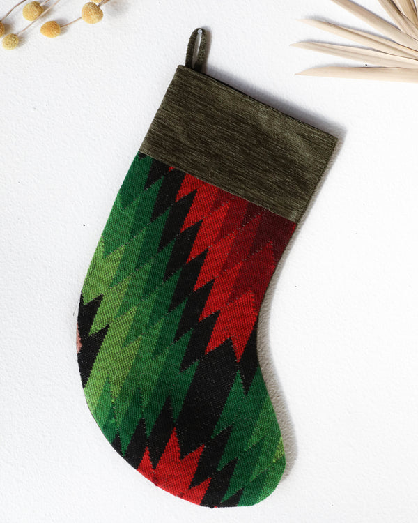 Christmas Stocking, kilim Christmas stocking, gif tables, holiday gift ideas, rug shop, Portland, Oregon, home accessories, kilim accessories, rug accessories,  Christmas gift ideas