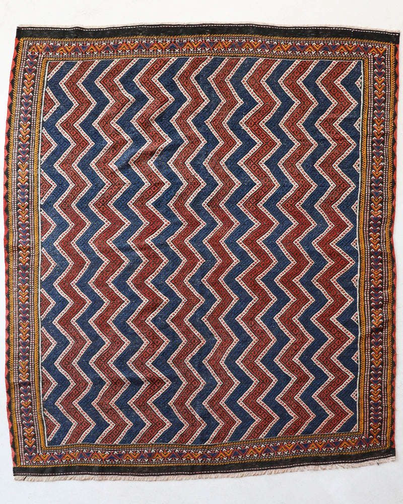 Semi-antique Pergamum Kilim Rug 6'5"x8'