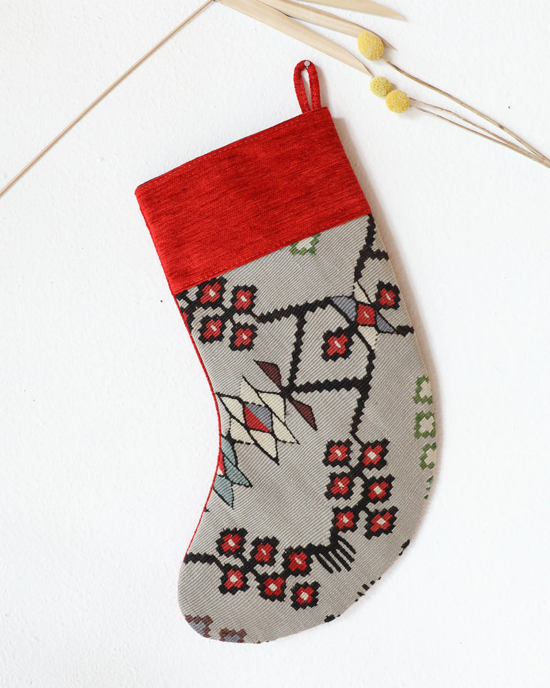 Christmas Stocking, kilim Christmas stocking, gif tables, holiday gift ideas, rug shop, Portland, Oregon, home accessories, kilim accessories, rug accessories,  Christmas gift ideas