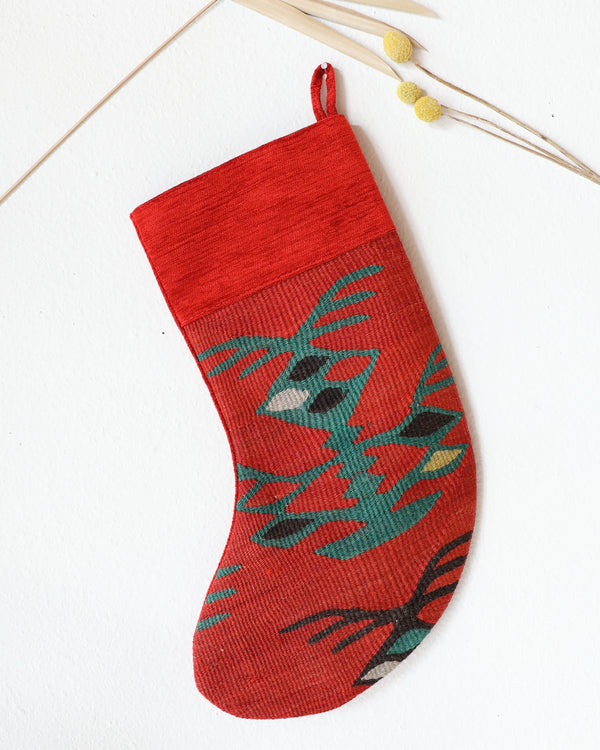 Christmas Stocking, kilim Christmas stocking, gif tables, holiday gift ideas, rug shop, Portland, Oregon, home accessories, kilim accessories, rug accessories,  Christmas gift ideas