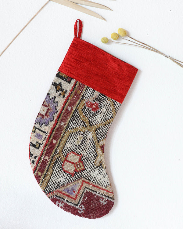 Christmas Stocking, kilim Christmas stocking, gif tables, holiday gift ideas, rug shop, Portland, Oregon, home accessories, kilim accessories, rug accessories,  Christmas gift ideas