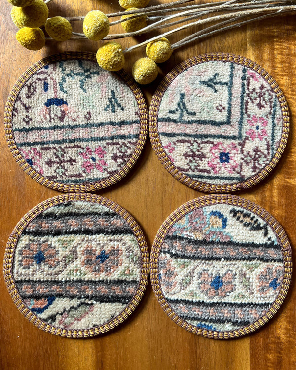 Set of 4 Kilim Coasters