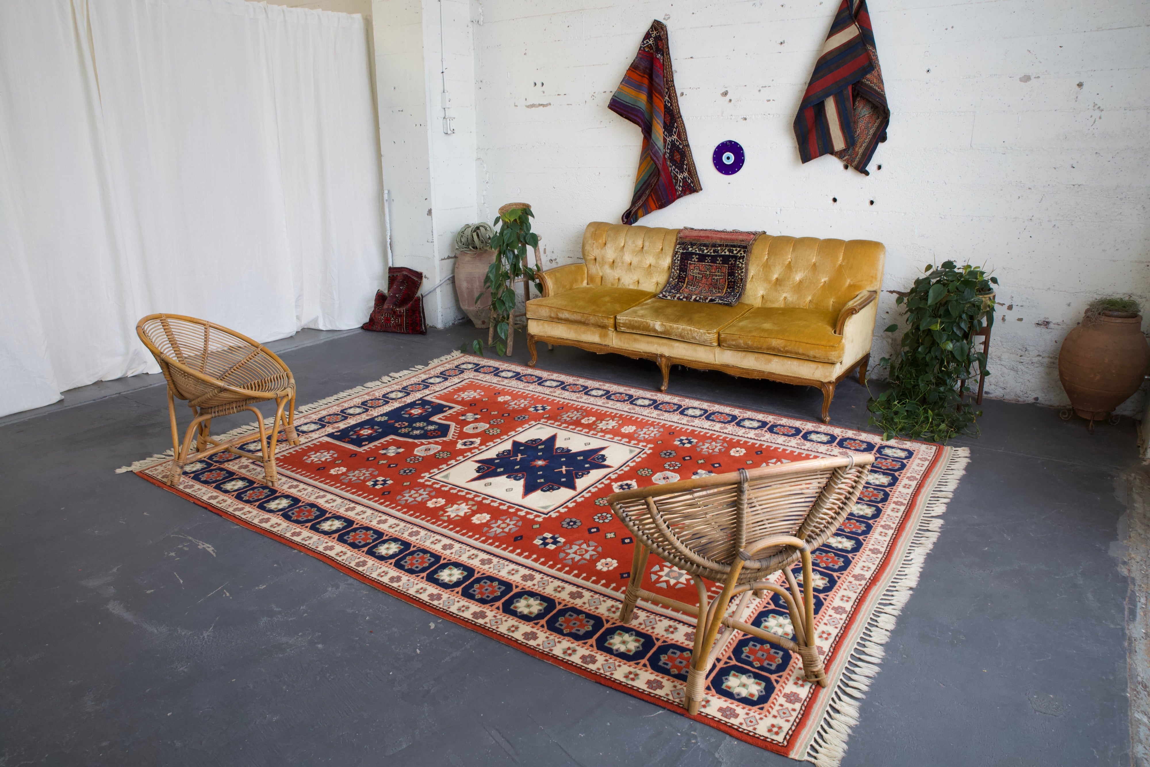 Vintage Turkish Yoruk Rug