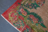 pile rug, turkish rug, vintage rug, portland, rug shop, bright colors, wild shaman, area rug, red rug, worn out rug