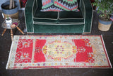 Vintage Turkish Faded Southern Anatolian Rug 3ftx5.11ft