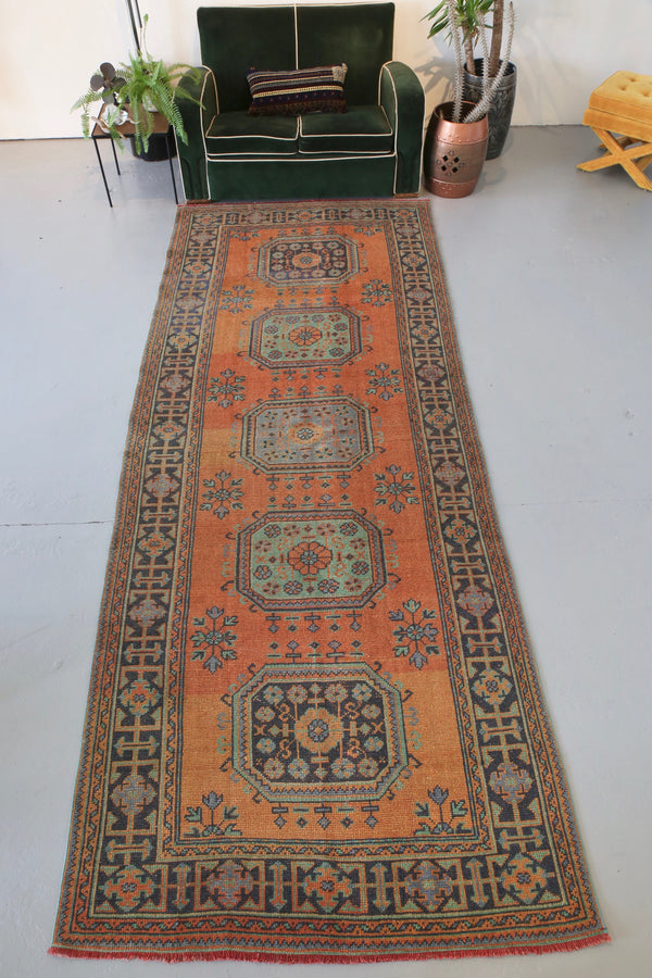 Old Konya Sille Runner Rug 4.8ftx12.3ft