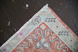 Vintage Faded Anatolian Rug 2.11ftx5.8ft