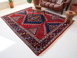 Vintage Western Anatolian Rug 7'3"x10'