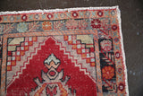 Vintage Turkish Faded Anatolian Runner Rug 3ftx9ft