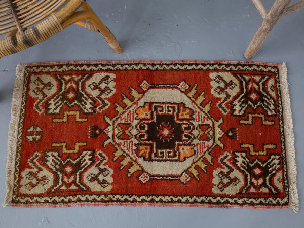 pile rug, turkish rug, vintage rug, portland, rug shop, bright colors, wild shaman, area rug, red rug, mini rug, bold color, Portland, Oregon, rug store, rug shop, local shop