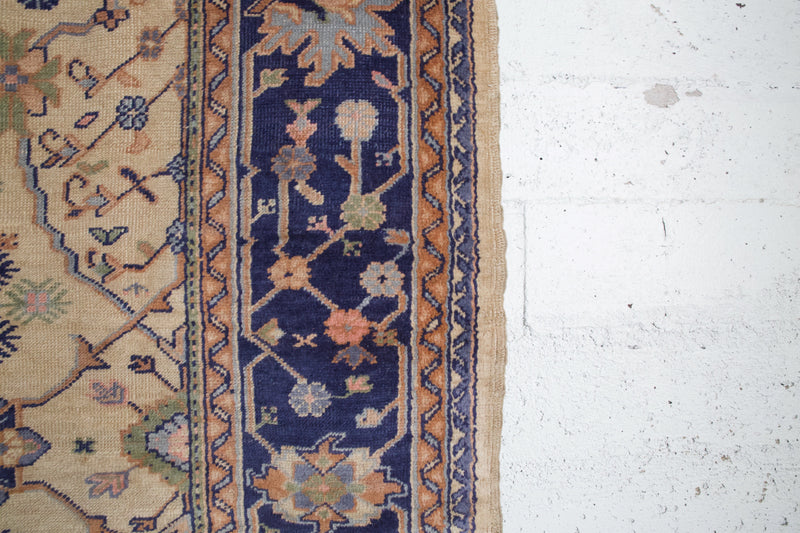 old rug, antique rug, earthy colors, faded colors, Turkish rug, vintage rug, flat weave, kilim rug, large area rug, square rug, Wild Shaman, Portland, Oregon, rug store, rug shop, local shop, Oushak rug
