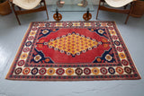 pile rug, Turkish rug, vintage rug, portland, rug shop, bright colors, wild shaman, area rug, red rug, mini rug, bold color, Portland, Oregon, rug store, rug shop, local shop