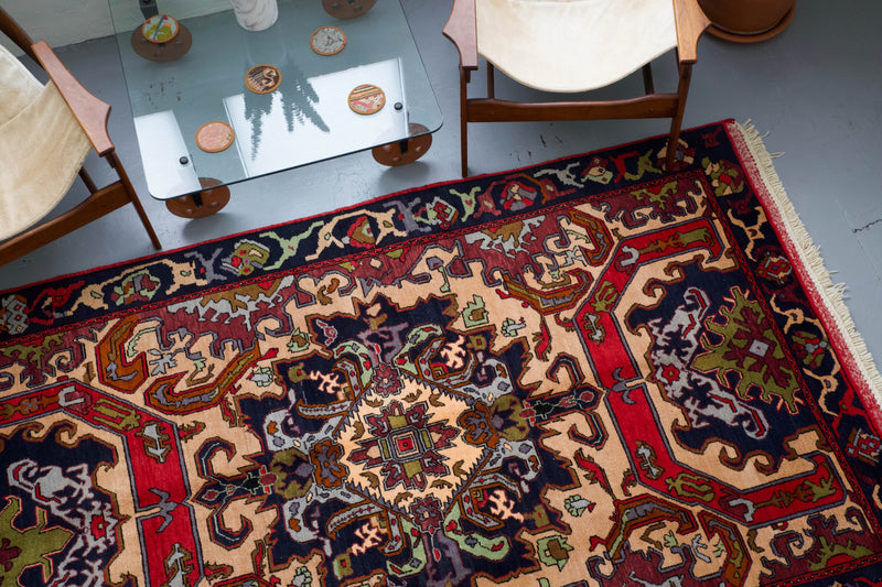 pile rug, Turkish rug, vintage rug, portland, rug shop, bright colors, wild shaman, area rug, red rug, bold color, Portland, Oregon, rug store, rug shop, local shop