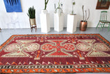 Vintage Turkish Kars Kilim Rug 6'3"x12'4"