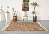 Old Konya Cicim Kilim 4.9ftx7.10ft