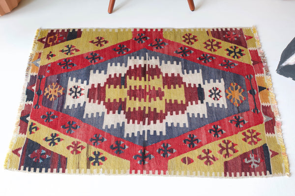 pile rug, Turkish rug, vintage rug, portland, rug shop, bright colors, wild shaman, area rug, red rug, mini rug, bold color, Portland, Oregon, rug store, rug shop, local shop, flat weave, kilim rug
