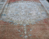 Old Faded Anatolian Rug 2.11ftx6.8ft