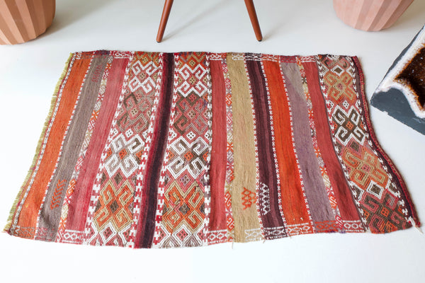 pile rug, Turkish rug, vintage rug, portland, rug shop, bright colors, wild shaman, area rug, red rug, mini rug, bold color, Portland, Oregon, rug store, rug shop, local shop, flat weave, kilim rug