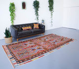 orange, green, bright color, antique, oushak rug, portland rug shop, rug store, wild shaman