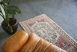 Old Faded Anatolian Rug 2.8ftx4.7ft