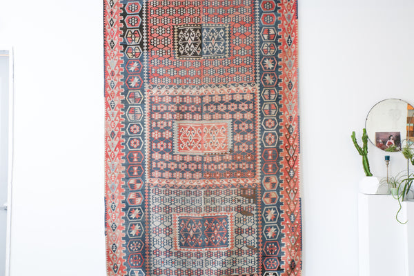 Old Kayseri Sandikli Kilim 6.3ftx9ft