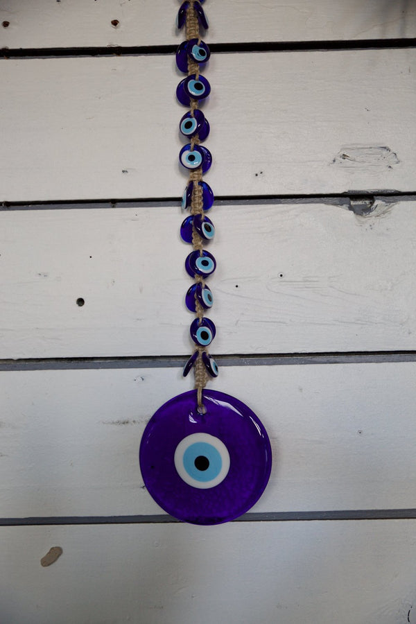 Glass evil eye protection, wall hanging decoration