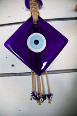 Glass evil eye protection, wall hanging decoration