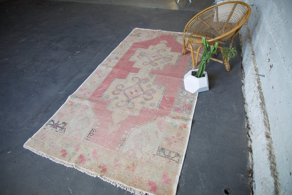 Vintage Turkish Anatolian Rug 4.1ftx8.6ft