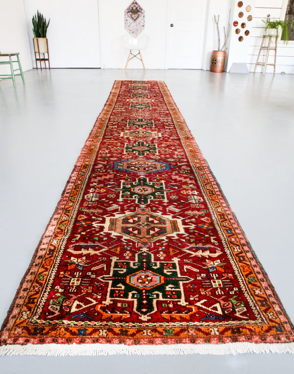 Old Persian Runner 2.6ftx16ft