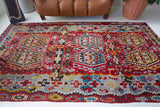 Turkish rug, vintage rug, flat weave, kilim rug, large area rug, square rug, Wild Shaman, Portland, Oregon, rug store, rug shop, local shop,  bright colors, area rug, orange rug, bold color