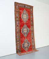 Old Anatolian Runner Rug 4.9ftx11ft