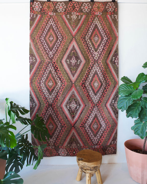 old rug, antique rug, earthy colors, faded colors, Turkish rug, vintage rug, worn out rug, distressed rug, Portland, Oregon, rug store, rug shop, local shop, pile rug