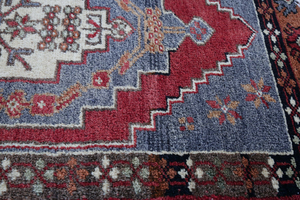 Vintage Mini Turkish Rug 1.9ftx3.5ft