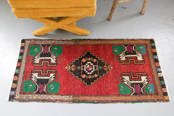 pile rug, Turkish rug, vintage rug, portland, rug shop, bright colors, wild shaman, area rug, red rug, mini rug, bold color, Portland, Oregon, rug store, rug shop, local shop