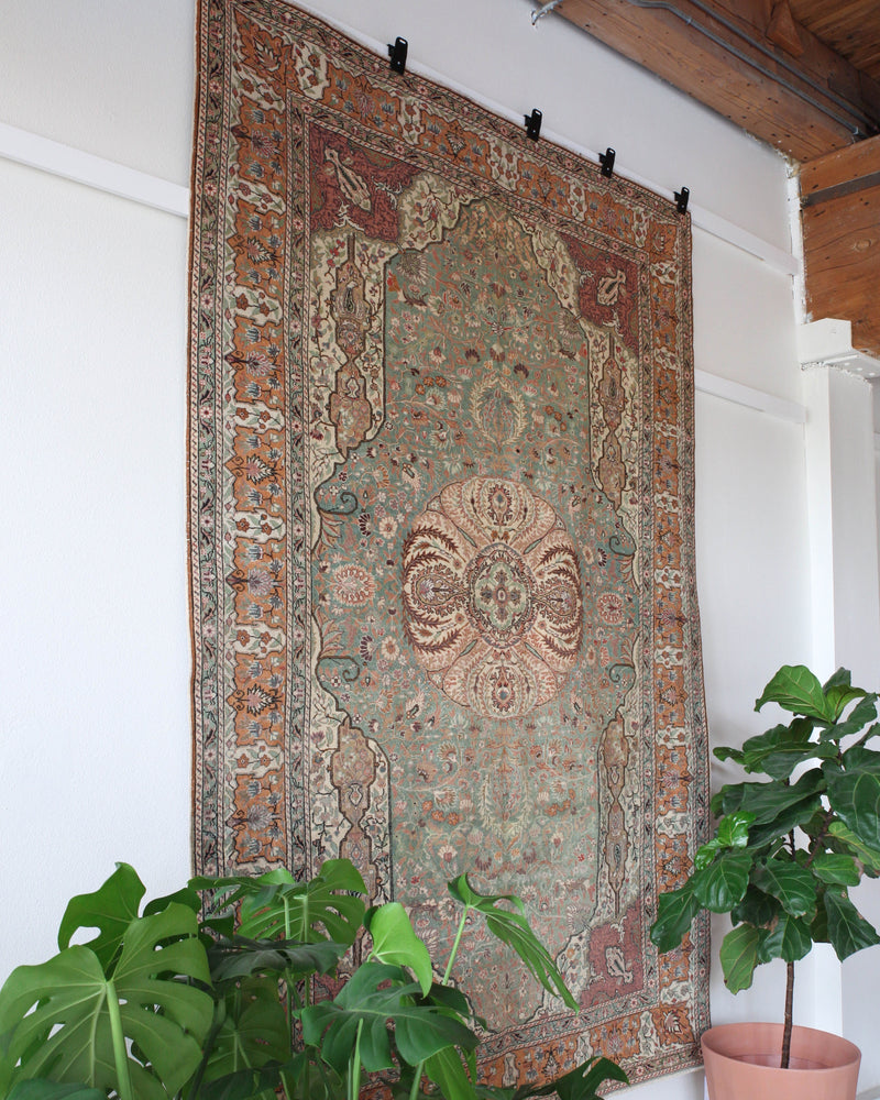 pile rug, turkish rug, vintage rug, portland, rug shop, wild shaman, area rug, worn out rug, earthy rug 