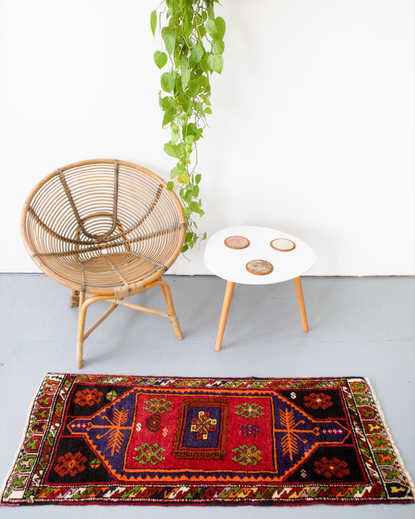 pile rug, Turkish rug, vintage rug, portland, rug shop, bright colors, wild shaman, area rug, red rug, mini rug, bold color, Portland, Oregon, rug store, rug shop, local shop